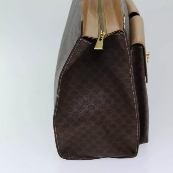 CELINE Macadam Canvas Tote Bag PVC Brown Auth 75236 - Picture 8 of 16